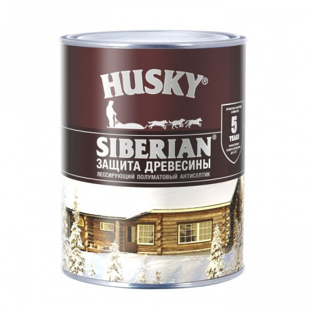 HUSKY SIBERIAN Антисептик полуматовый орегон (0,9л; 6шт) - КОЛОРЛОН ВТД Новосибирск