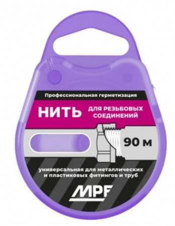 Нить сантехническая для резьбовых соединений MPF 90м, MP-У - КОЛОРЛОН ВТД Новосибирск
