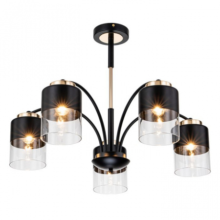 ***Люстра Escada 2121/5P E27*40W Black/Gold - КОЛОРЛОН ВТД Новосибирск