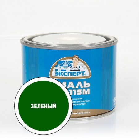 ЭКСПЕРТ Эмаль ПФ-115 глянц зеленая RAL 6005  (0,4кг; 12шт) - КОЛОРЛОН ВТД Новосибирск
