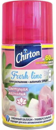 Освежитель для автом. диспенсера Чиртон  Фреш Лайн Цветущая Магнолия, 250 мл - КОЛОРЛОН ВТД Новосибирск