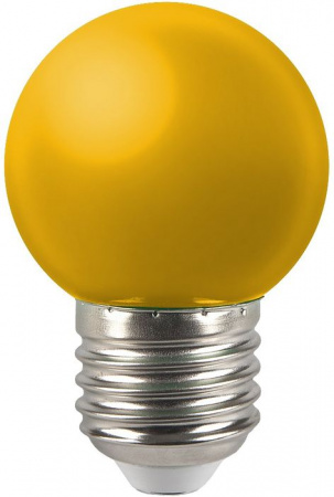 Лампа GLDEN-G45PB-5-230-E27 YELLOW - КОЛОРЛОН ВТД Новосибирск