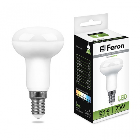 R50 7W Led Feron 25514 E14 4000K Лампа - КОЛОРЛОН ВТД Новосибирск