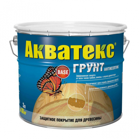 Акватекс-грунт - тектурное покрытие 2,7л (антисептик) - КОЛОРЛОН ВТД Новосибирск