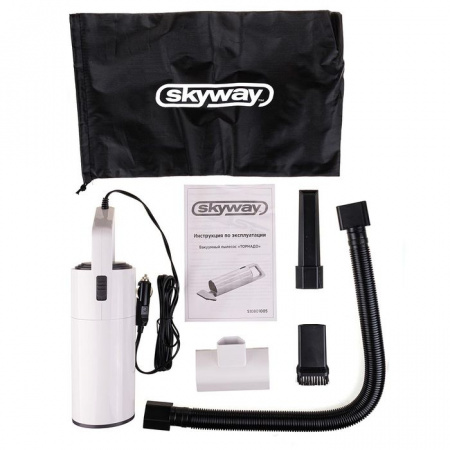 Пылесос SKYWAY ТОРНАДО 4000Па 60W 12V 4 насадки в сумке - КОЛОРЛОН ВТД Новосибирск