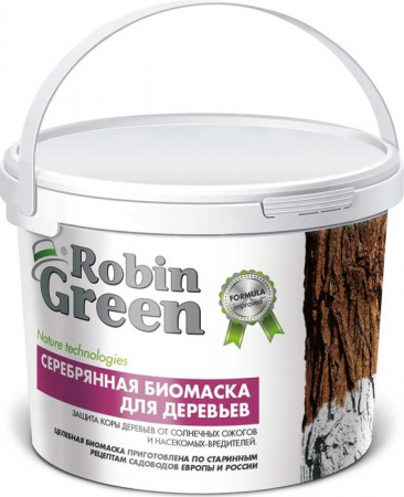 Побелка Серебряная биомаска Robin Green®  в ведре 3,5кг - КОЛОРЛОН ВТД Новосибирск