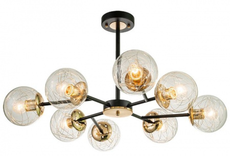 ***Люстра Escada 1146/8P E27*40W Black/Brass - КОЛОРЛОН ВТД Новосибирск
