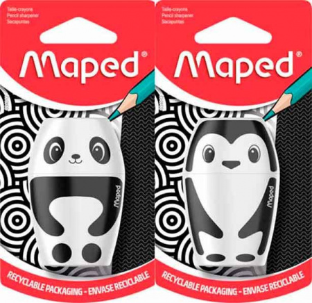 Точилка с контейнером 1отв. MAPED Shakky 034012 асс.,блист. - КОЛОРЛОН ВТД Новосибирск