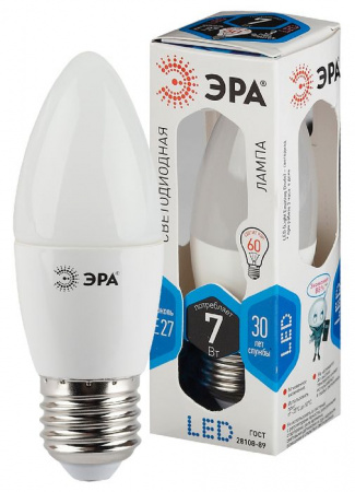 7W Led ЭРА B35-7w-840-E27 Лампа - КОЛОРЛОН ВТД Новосибирск