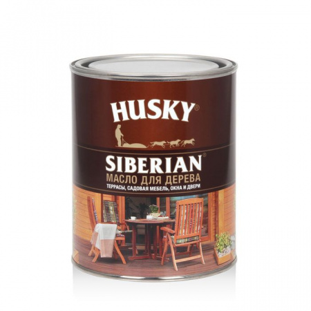 HUSKY SIBERIAN Масло для дерева (0,9л; 6шт) - КОЛОРЛОН ВТД Новосибирск