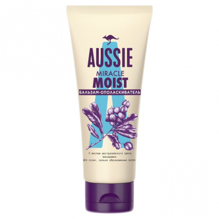 Aussie Бальзам-ополаскиватель Miracle Moist для сухих/поврежденных волос 250мл - КОЛОРЛОН ВТД Новосибирск