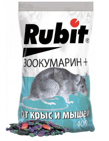 Рубит Зоокумарин+ зерновая смесь 400г (20шт) - КОЛОРЛОН ВТД Новосибирск