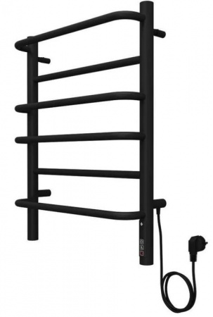 Полотенцесушитель электрический, КС Евромикс quick touch, П6 450*600 черный матовый - КОЛОРЛОН ВТД Новосибирск