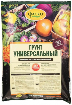 Почвогрунт Фаско® Универсальный 25л - КОЛОРЛОН ВТД Новосибирск