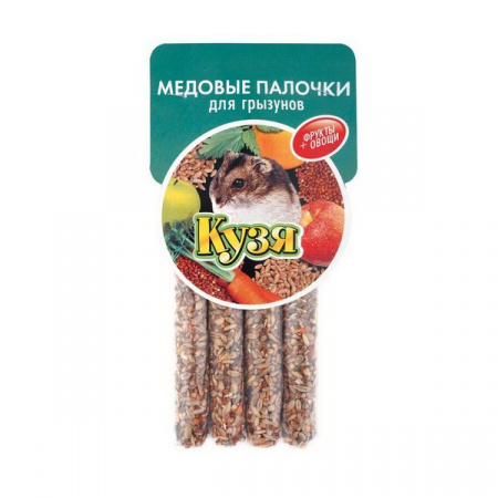 КУЗЯ палочки д/грызунов Фрукты+Овощи (4 шт) - КОЛОРЛОН ВТД Новосибирск