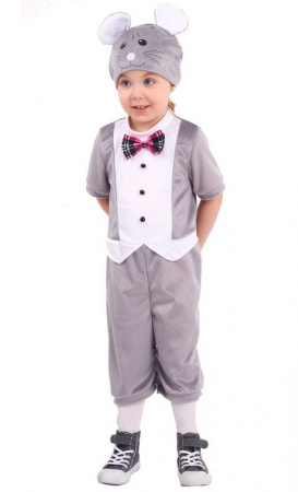 958 к-20 Карнавальный костюм "Мышонок"(комбинезон, шапка) размер 104-52 - КОЛОРЛОН ВТД Новосибирск