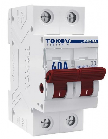 TOKOV Модульный выключатель 2P 40А - КОЛОРЛОН ВТД Новосибирск