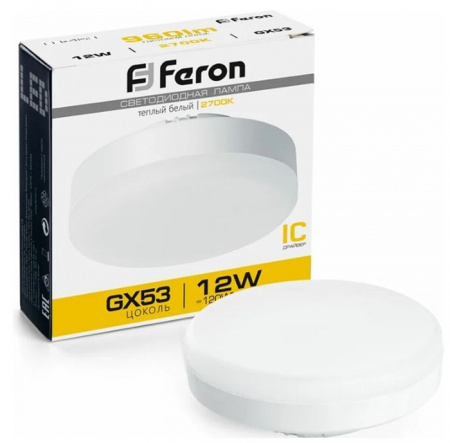 12W 230V GX53 2700K, LB-453 Feron - КОЛОРЛОН ВТД Новосибирск