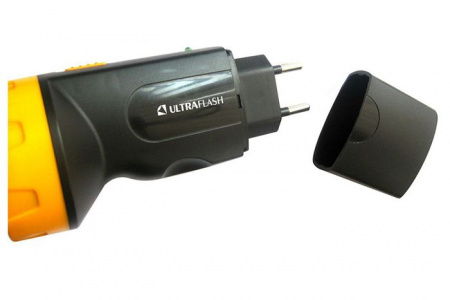 ***Ultra Flash LED3827 (аккум, черн/желт, 5LED) Фонарь - КОЛОРЛОН ВТД Новосибирск