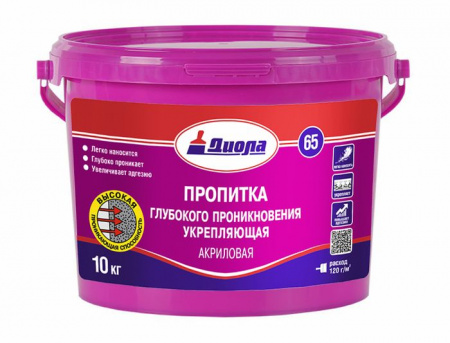 Пропитка укрепляющая акриловая Д-65 10кг/Евроведро - КОЛОРЛОН ВТД Новосибирск