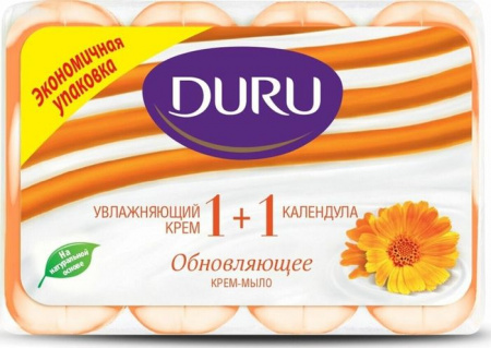 Duru 4*80г SOFT SENS 1+1 мыло "Календула" (э/пак) - КОЛОРЛОН ВТД Новосибирск