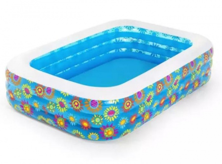 Бассейн Bestway надувной Happy Flora 229х152х56см 702л арт.54120 Код246406 - КОЛОРЛОН ВТД Новосибирск