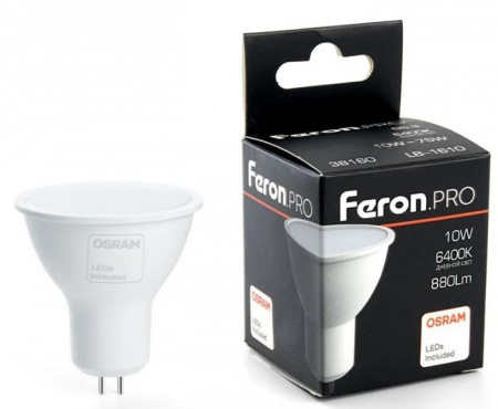 10W 230V G5.3 6400K MR16, LB-1610 Feron - КОЛОРЛОН ВТД Новосибирск