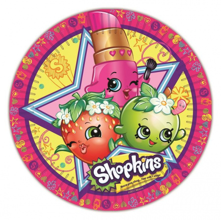 32519Тарелка 18 см, 6 шт., Shopkins - КОЛОРЛОН ВТД Новосибирск