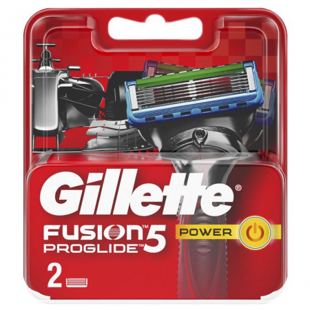 Gillette Fusion ProGlide Power кассеты для бритья (2шт) - КОЛОРЛОН ВТД Новосибирск