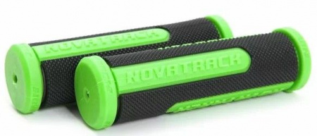 Х76791 Грипсы Novatrack, 110мм, черно-салатовый (РТ7488С) - КОЛОРЛОН ВТД Новосибирск