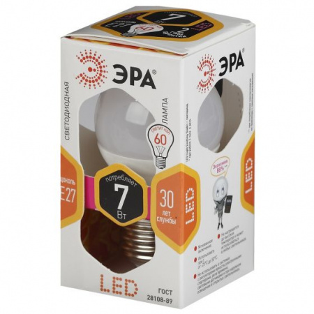 7W Led Эра P45 827 E27 Лампа - КОЛОРЛОН ВТД Новосибирск