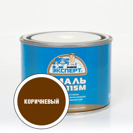 ЭКСПЕРТ Эмаль ПФ-115 глянц коричневая (0,4кг; 12шт) - КОЛОРЛОН ВТД Новосибирск