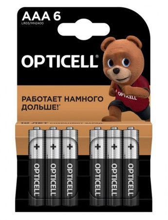 Батарейки OPTICELL Basic AAA 6шт - КОЛОРЛОН ВТД Новосибирск