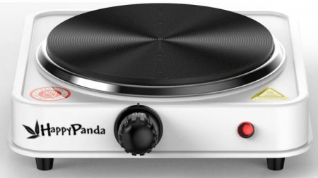Плитка электро Happy Panda HP-09W 1500Вт 175мм 1конф/диск бел - КОЛОРЛОН ВТД Новосибирск