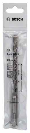 BOSCH Бур SDS plus-1 8x100/160 мм 2608680270 - КОЛОРЛОН ВТД Новосибирск