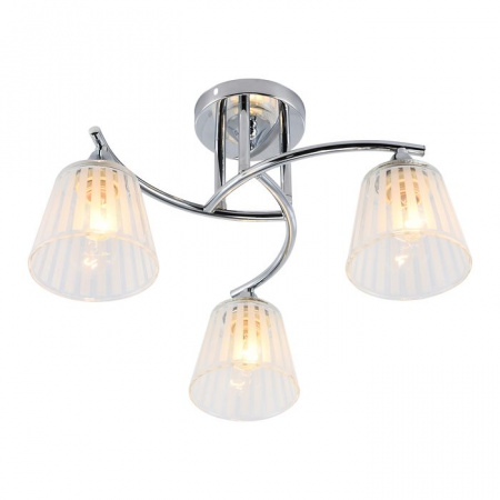 Потолочный светильник  Escada 1124/3PL E27*60W Chrome - КОЛОРЛОН ВТД Новосибирск