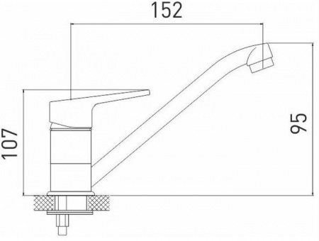 Смеситель для кухни GROSS AQUA  3210268С- G0109 Delta - КОЛОРЛОН ВТД Новосибирск