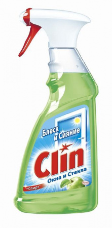 CLIN Яблоко 500мл Средство для мытья окон и стекол - КОЛОРЛОН ВТД Новосибирск