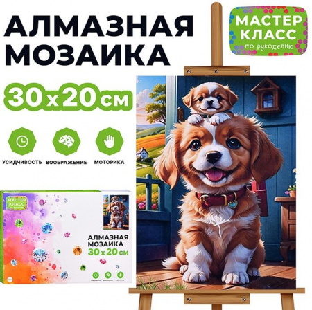 MKA3020-117 Мозаика алмазная "Семья" 20*30см. - КОЛОРЛОН ВТД Новосибирск