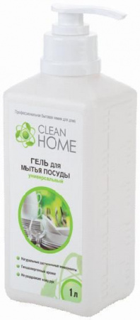 Х Clean Home Гель д/мытья посуды универ. с доз. 1л - КОЛОРЛОН ВТД Новосибирск
