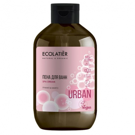 ECOLATIER URBAN  Пена д/ванн ГРАНАТ И МАНГО, 600мл - КОЛОРЛОН ВТД Новосибирск