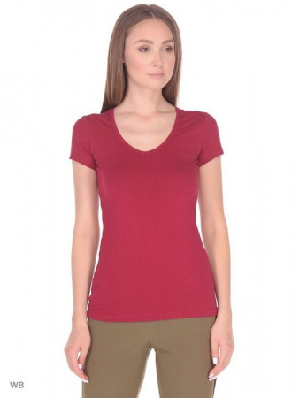 TS0359 Футболка женская однотон р.M,L,XL,2XL - КОЛОРЛОН ВТД Новосибирск
