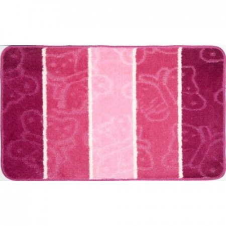 Коврик для ванной комнаты ZALEL SILVER 60*100 1-пр PINK - КОЛОРЛОН ВТД Новосибирск