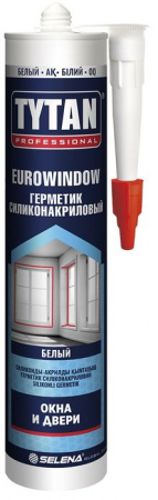 TYTAN Professional EUROWINDOW Окна и двери герметик силиконакриловый, 280 мл - КОЛОРЛОН ВТД Новосибирск