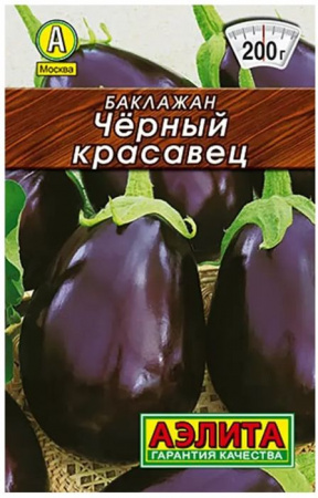Баклажан Черный красавец 0.1г (Аэлита) лидер - КОЛОРЛОН ВТД Новосибирск