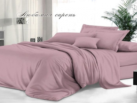 КПБ 1,5-ный "Sateen De Luxe", сатин гладкокрашеный, Любимая сирень - КОЛОРЛОН ВТД Новосибирск