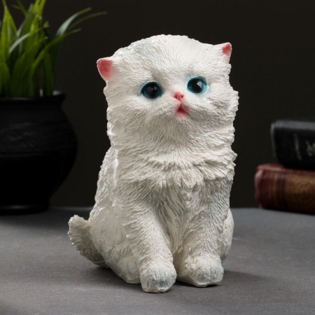 Копилка "Котенок" белый, 16х9х13см 5182775 - КОЛОРЛОН ВТД Новосибирск