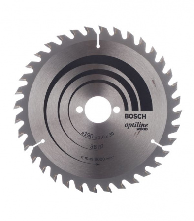 BOSCH Диск тв. сп. 190х30, z= 36, OPTILINE 2608640616 - КОЛОРЛОН ВТД Новосибирск
