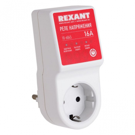 Rexant Реле напряжения 1с/з, белый 16А, 3500Вт 10-6045 - КОЛОРЛОН ВТД Новосибирск