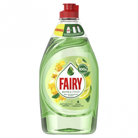 FAIRY Средство для мытья посуды Pure & Clean Бергамот и Имбирь 450мл - КОЛОРЛОН ВТД Новосибирск